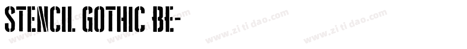 Stencil Gothic BE字体转换